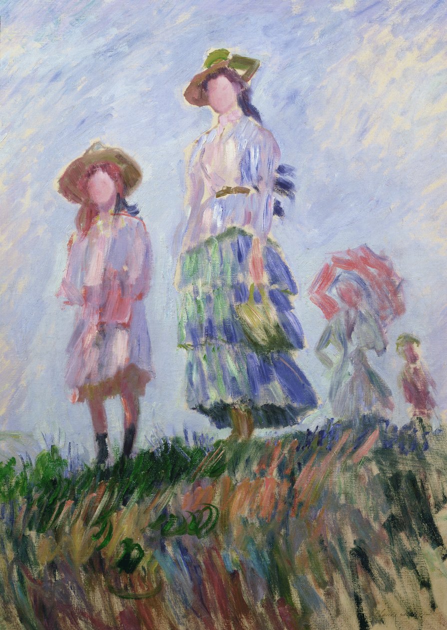 Vandringen (skisse) 1882 av Claude Monet