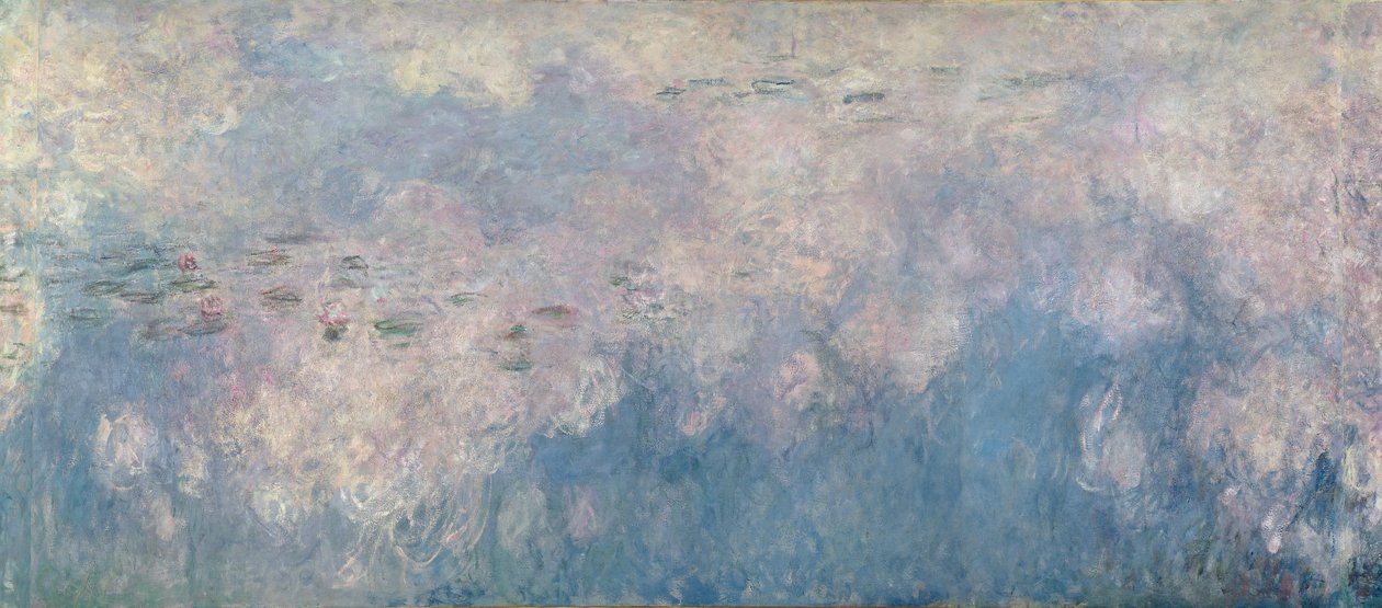 Vannliljene - Skyene (sentral del) 1915-26 (se også 64184 og 64186) av Claude Monet