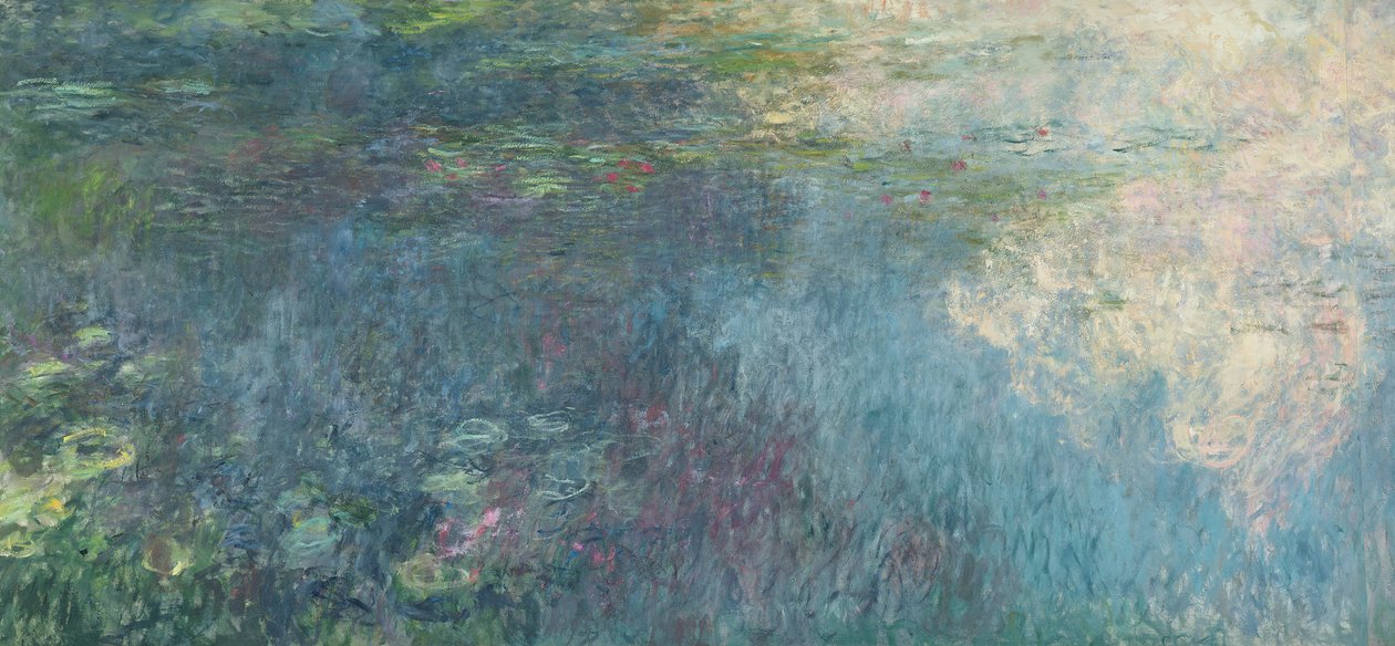 The Waterlilies - The Clouds (høyre side), 1914-18 (se også 64185 og 64186) av Claude Monet