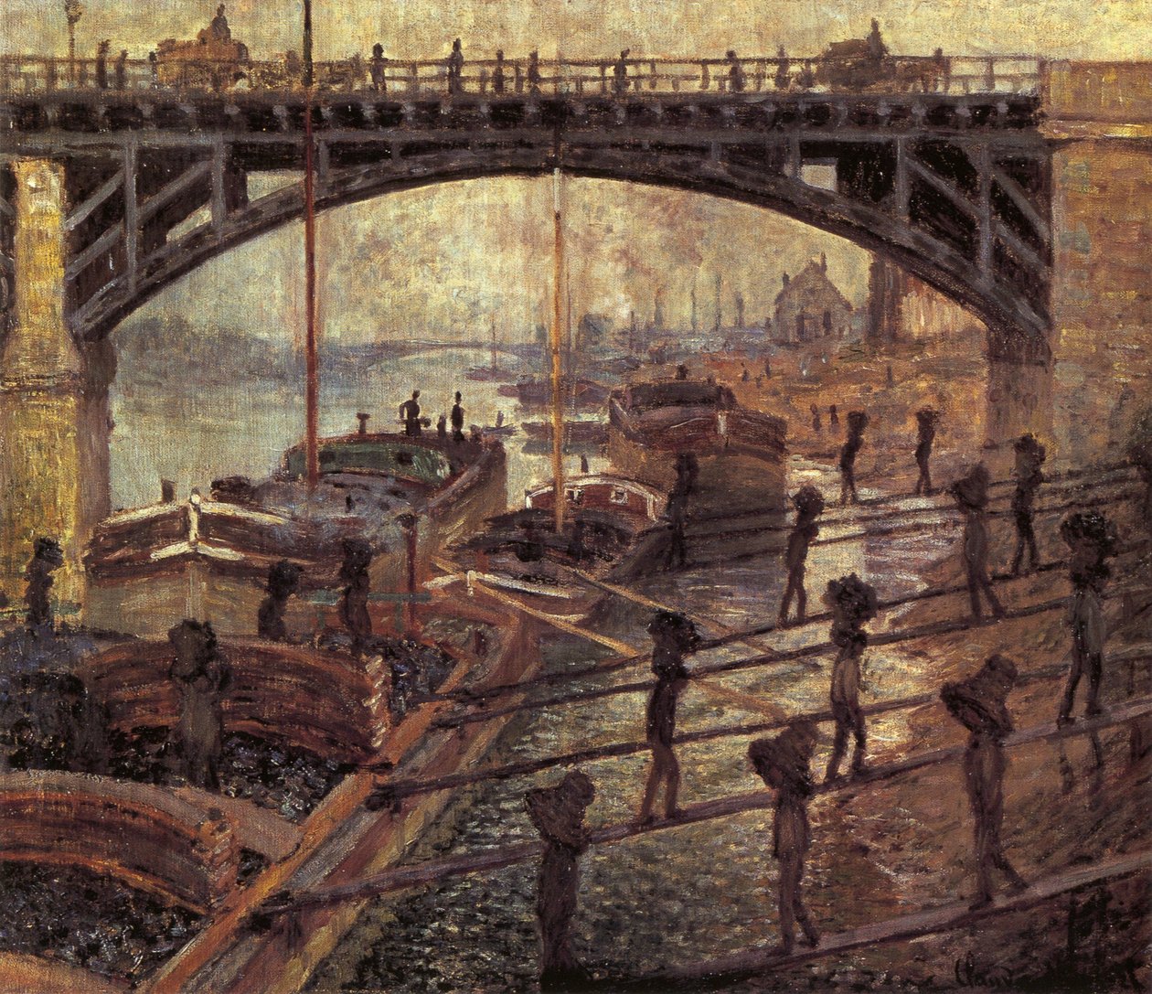 Avlasterne kull av Claude Monet