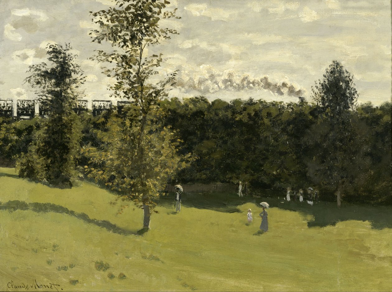 Tren på landsbygda av Claude Monet