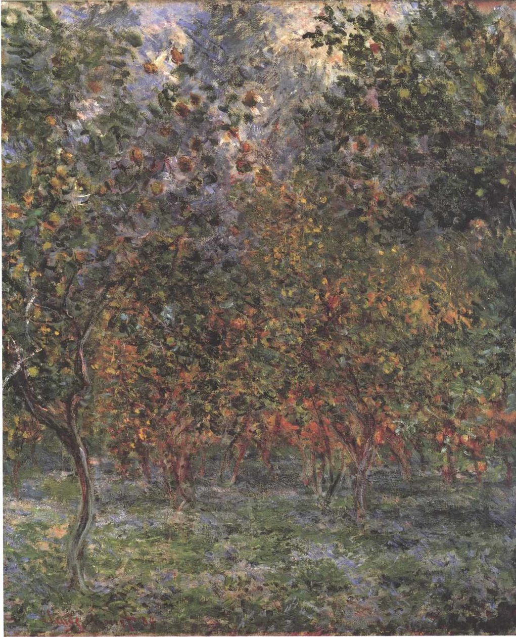 Under sitrontrær av Claude Monet