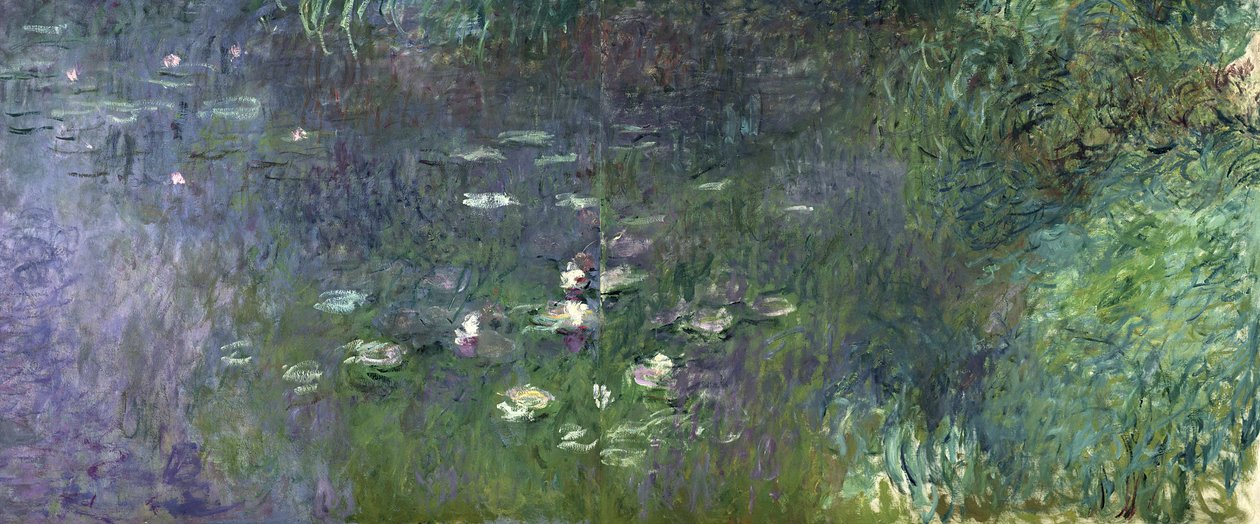 Vannliljer: Morgen, 1914-18 (høyre del) av Claude Monet