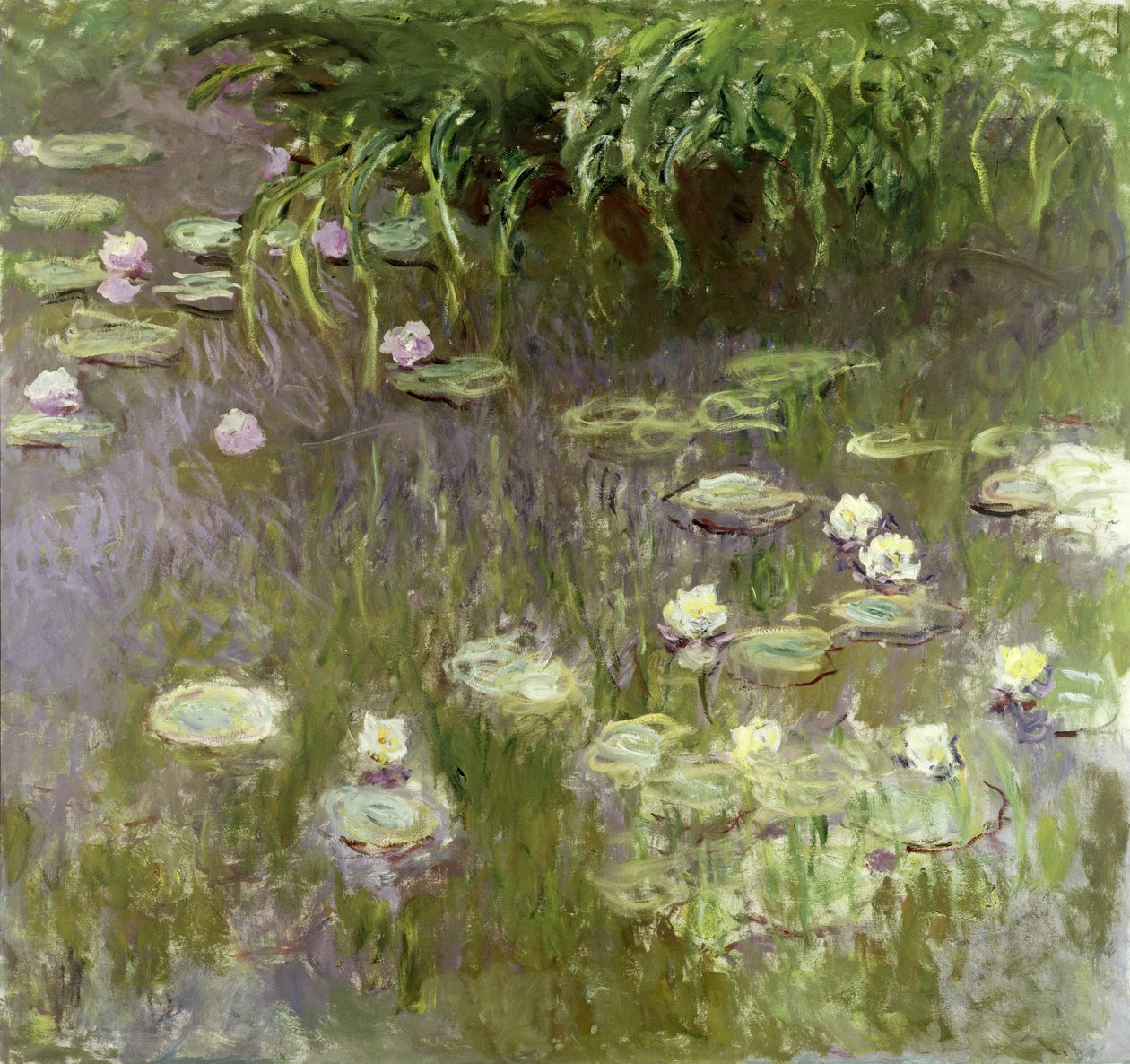 Vannliljer ved middagstid, 1918 av Claude Monet