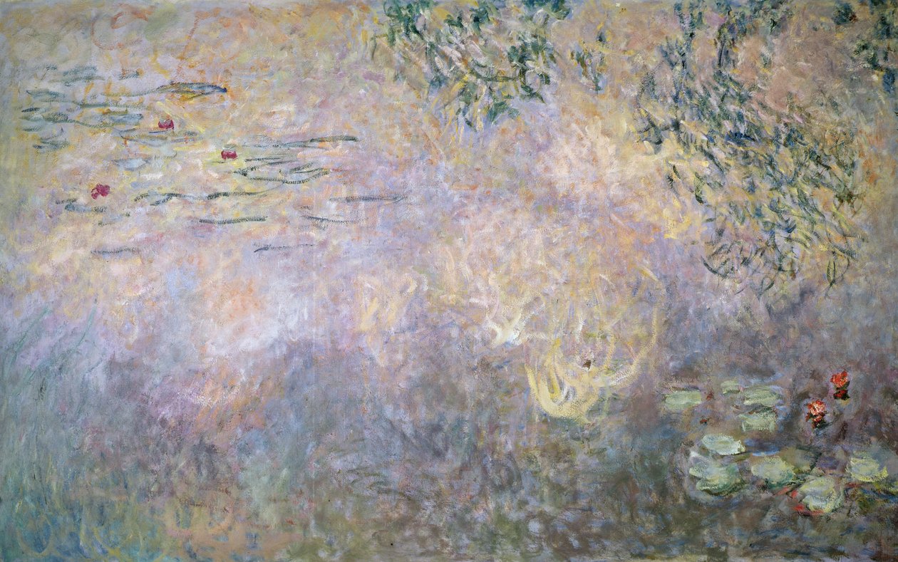 Vannliljedetalj av nedre seksjon, 1910 av Claude Monet
