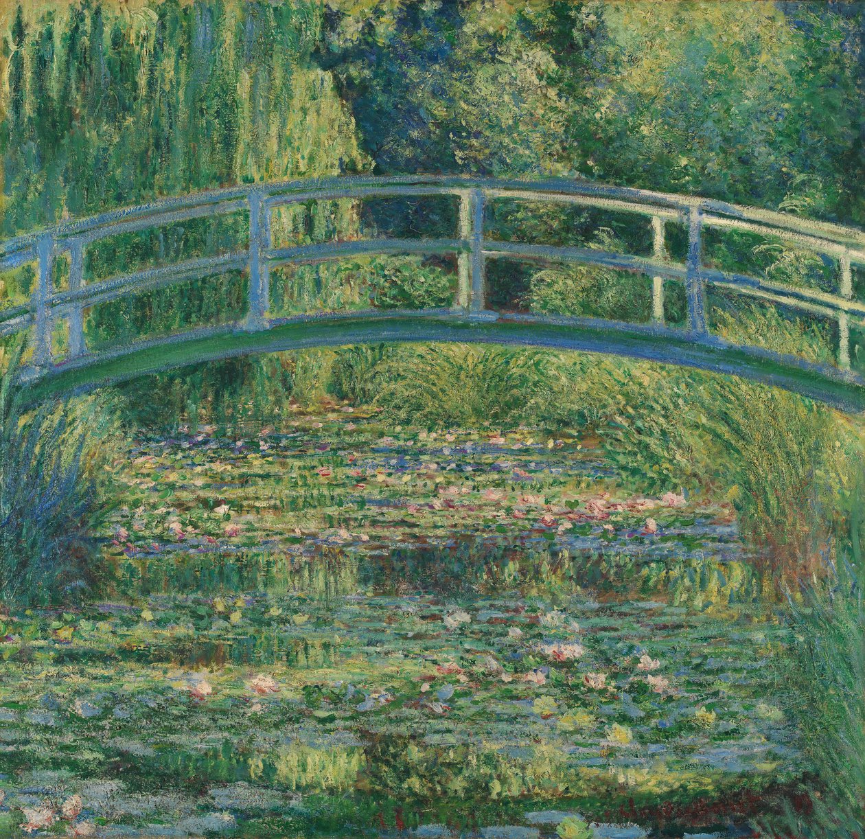 Waterlily Pond, 1899 av Claude Monet