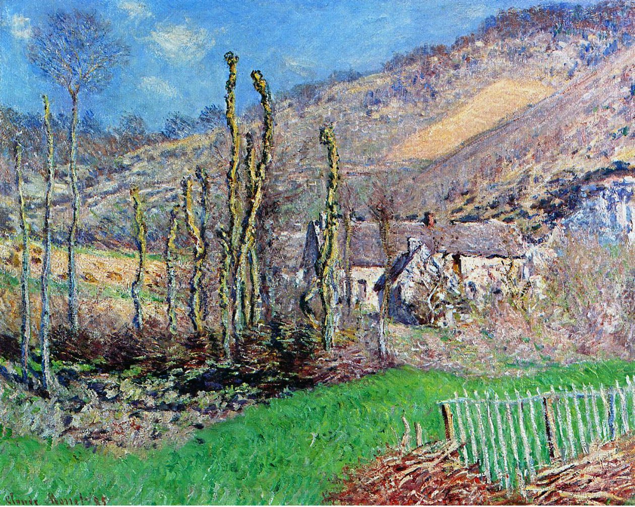 Vinter ved Val de Falaise, Normandie, 1885 av Claude Monet
