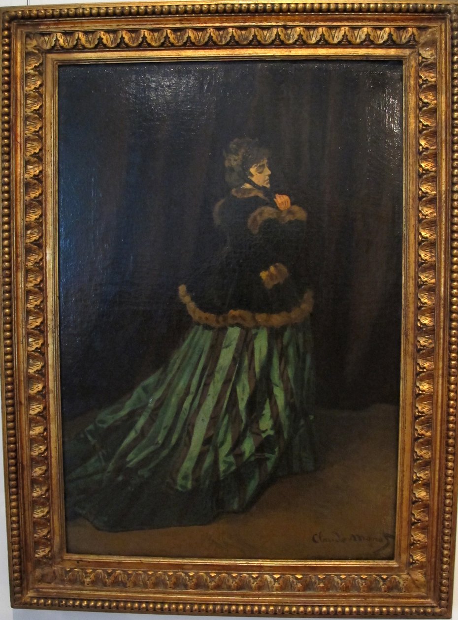 camille-grønn kjole av Claude Monet