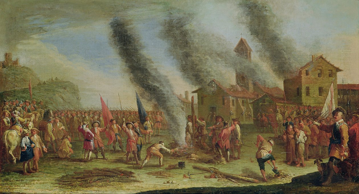 Krigens elendighet. Pyren av Claude Callot