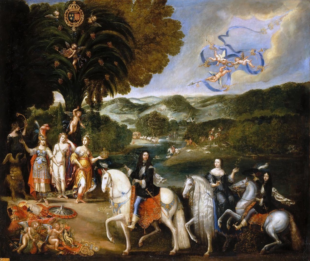 Allegori om traktaten om Pyreneene Allegori om ekteskapet til Ludvig XIV av Claude Deruet
