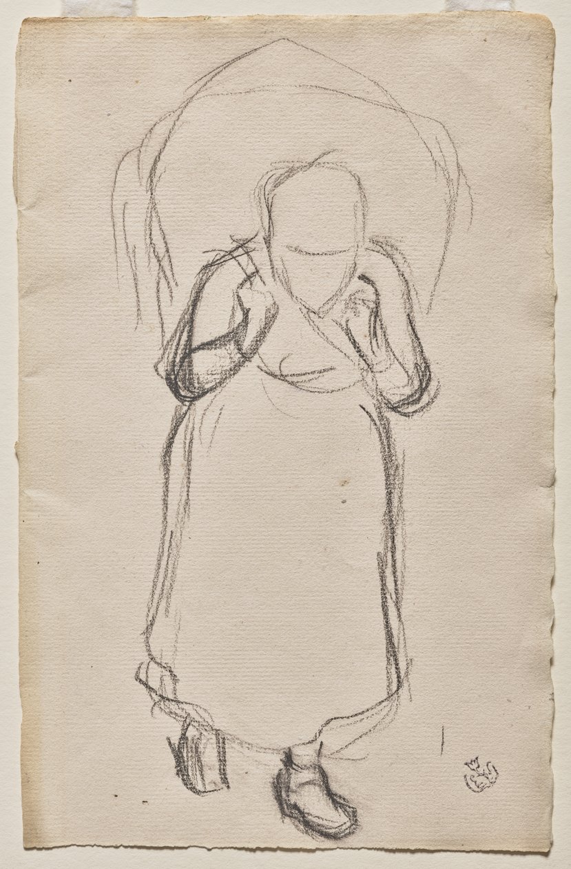 Studie for tangsamlere, Yport av Claude Emile Schuffenecker