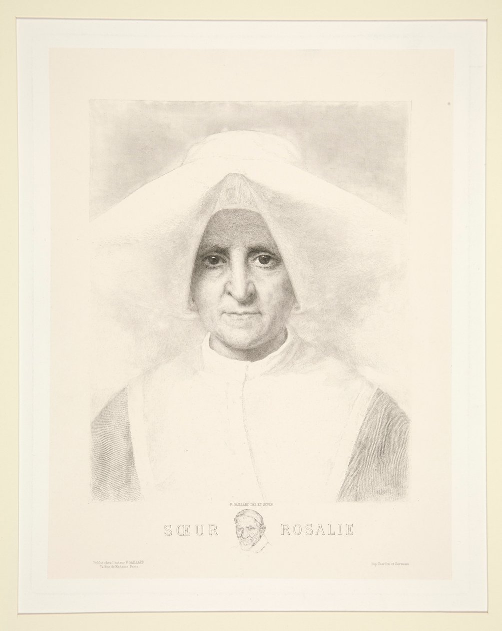 Søster Rosalie (søster Rosalie) av Claude Ferdinand Gaillard