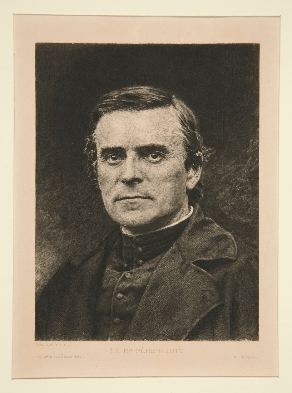 Le Rd. Pere Hubin av Claude Ferdinand Gaillard