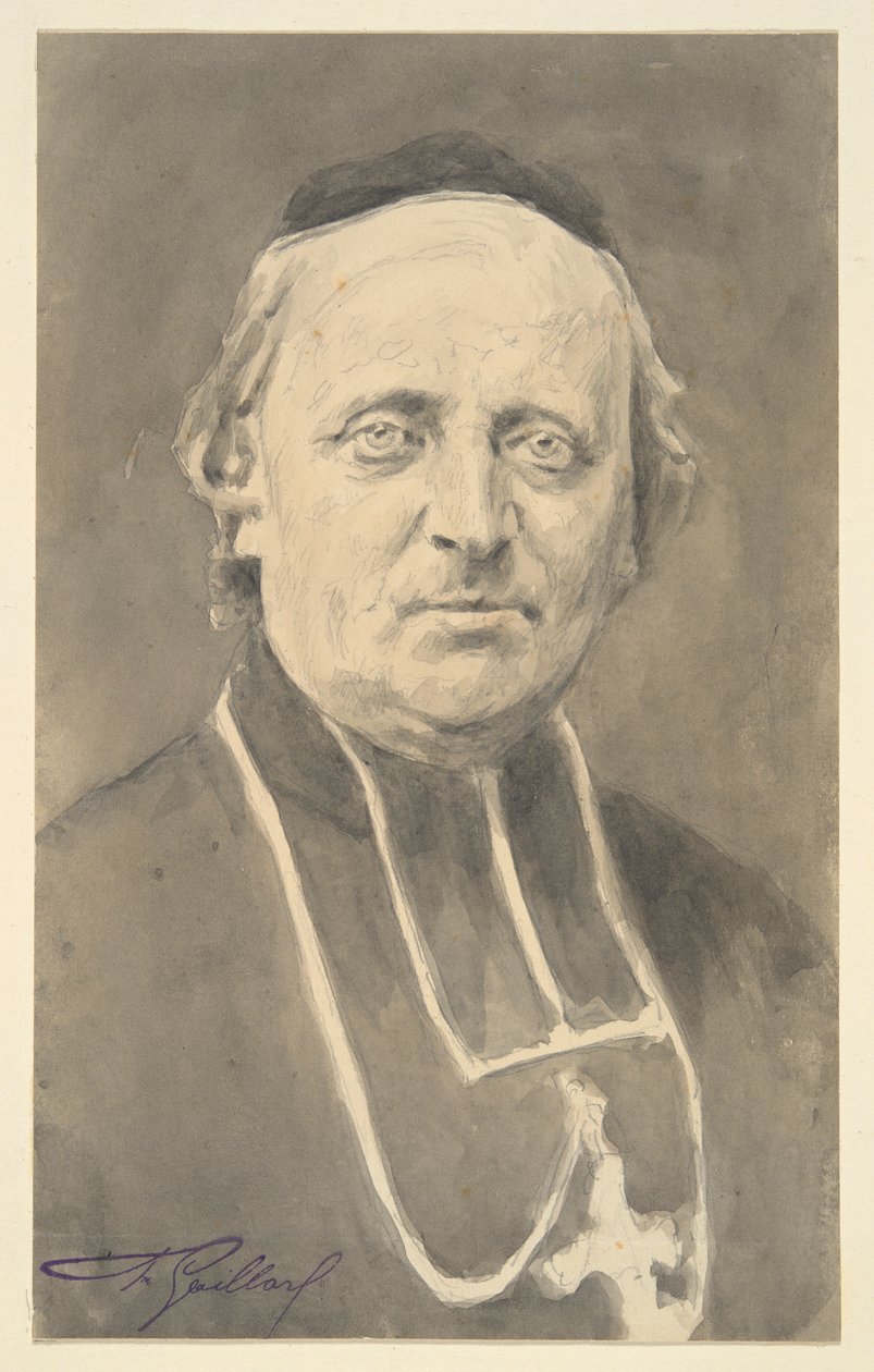 Monseigneur Felix-Arsene Billard, biskop av Carcassone av Claude Ferdinand Gaillard