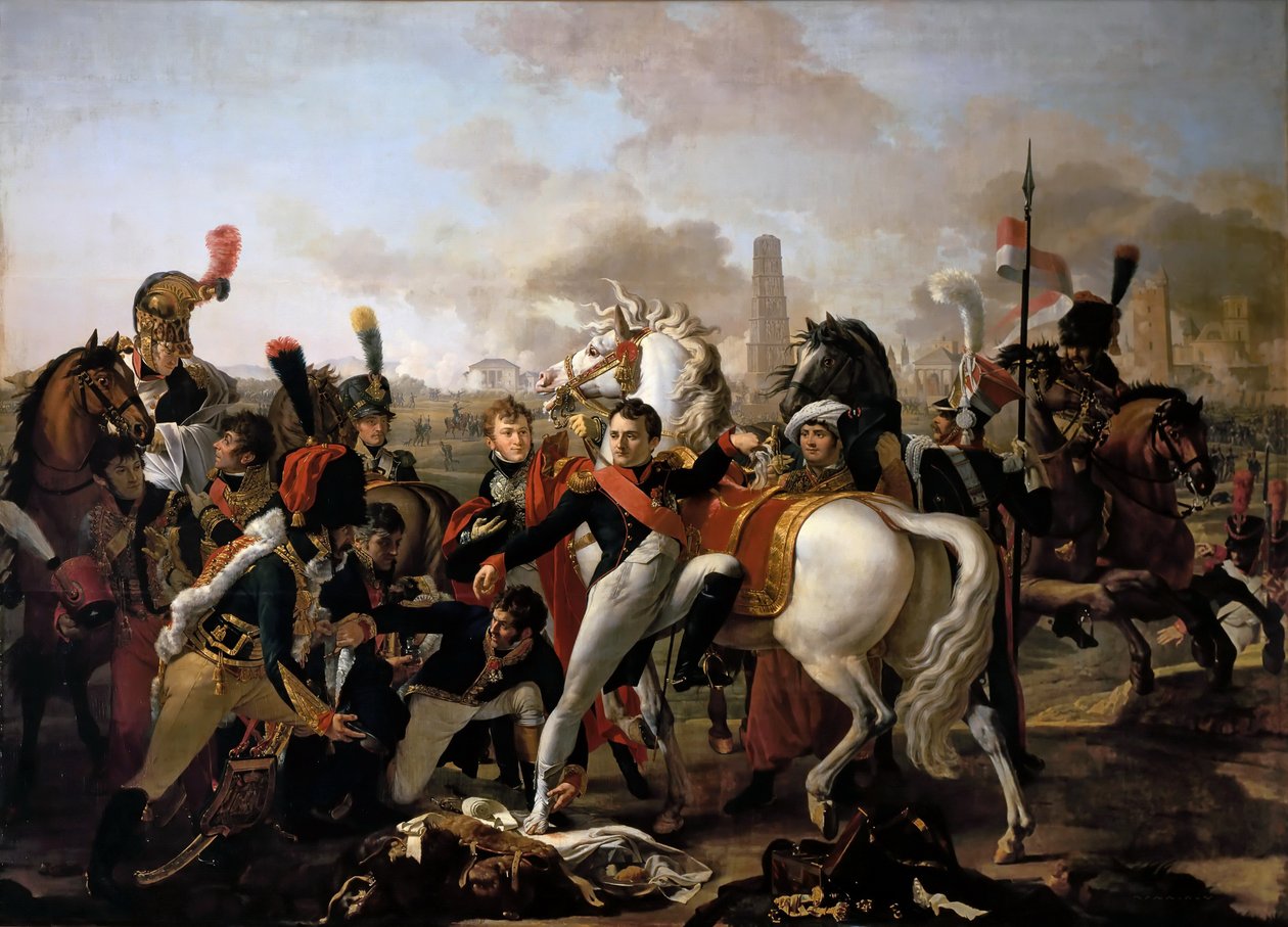 Napoleon såret før Ratisbon, 23. april 1809 av Claude Gautherot