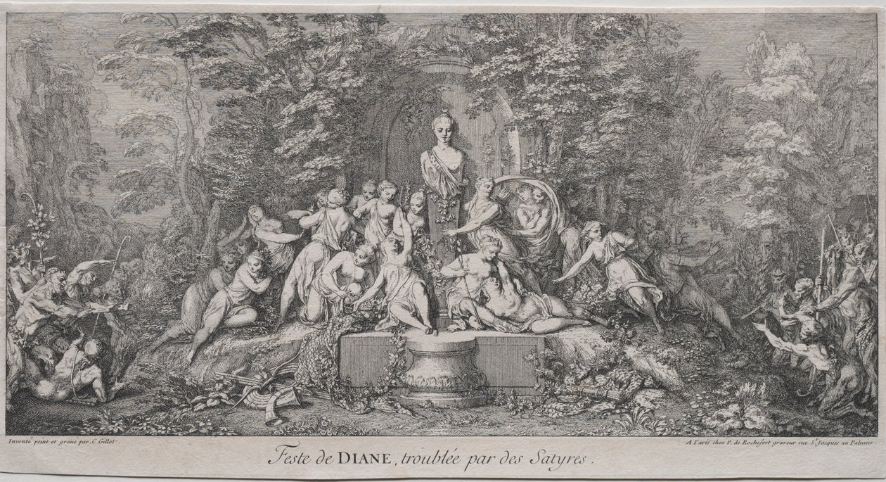 De fire festivalene: Diana-festivalen av Claude Gillot