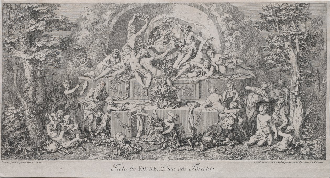 De fire festivalene: Faunefestivalen av Claude Gillot