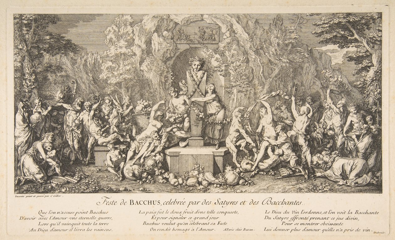 The Fête of Bacchus.n.d. av Claude Gillot
