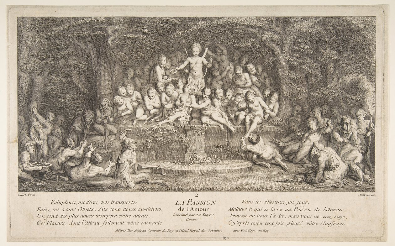 The Passion for Love.n.d. av Claude Gillot