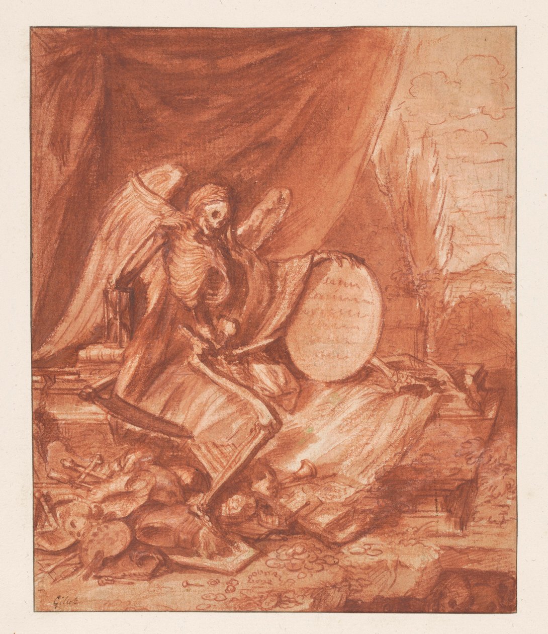 Forfengelighet-allegori av Claude Gillot