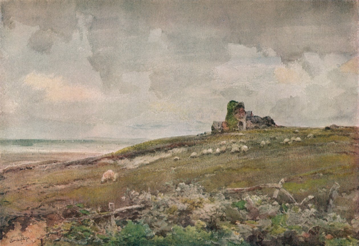 En gammel ruin i Suffolk, c1915 av Claude Hayes