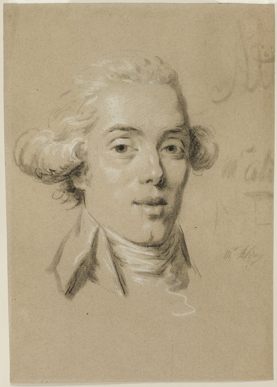 Portrett av en ung mann av Claude Jean Baptiste Hoin