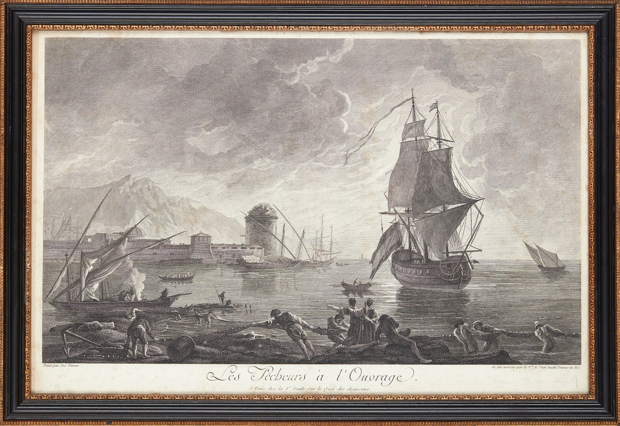 Franske stålgraveringer av Claude Joseph (after) Vernet