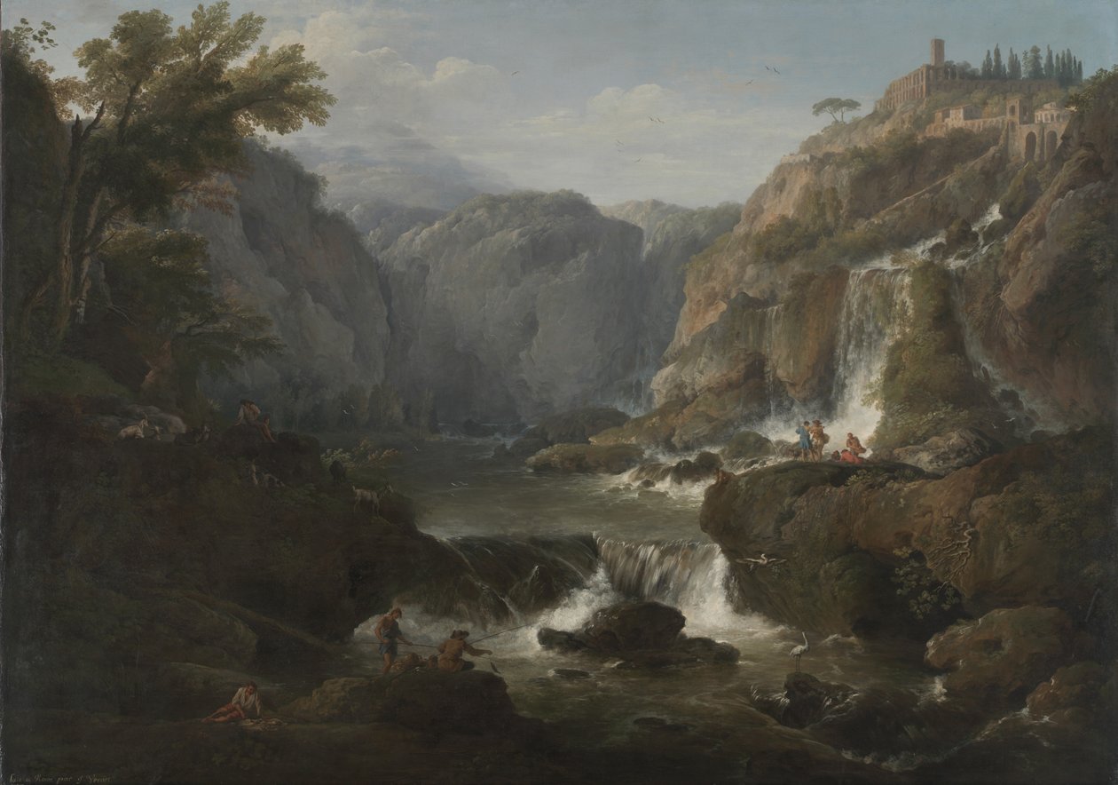 Fossene ved Tivoli, 1737 av Claude Joseph Vernet