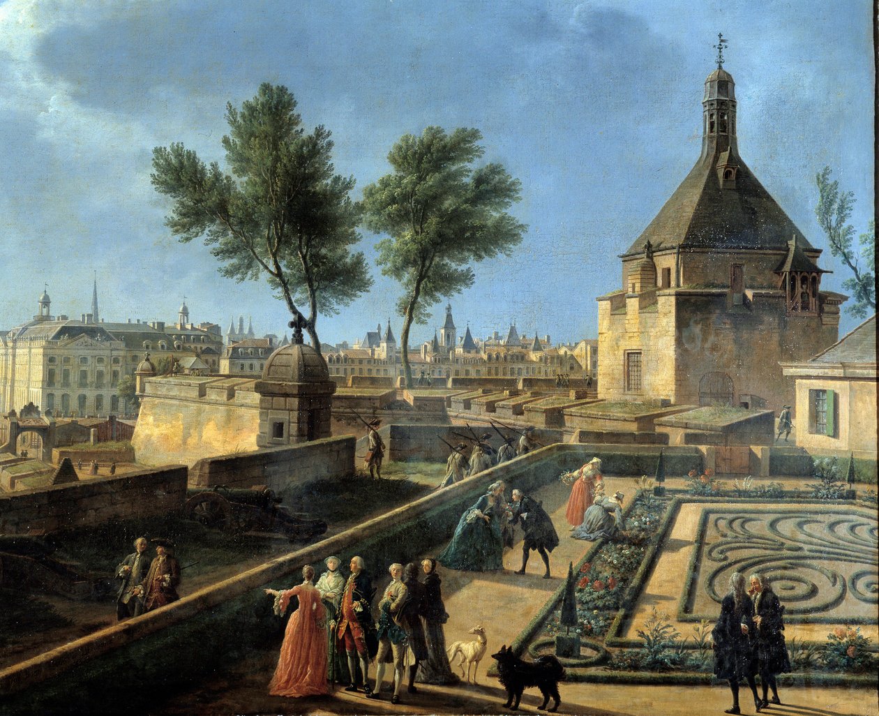 Claude Joseph Vernet. Havnen i Marseille. Paris marinemuseum av Claude Joseph Vernet