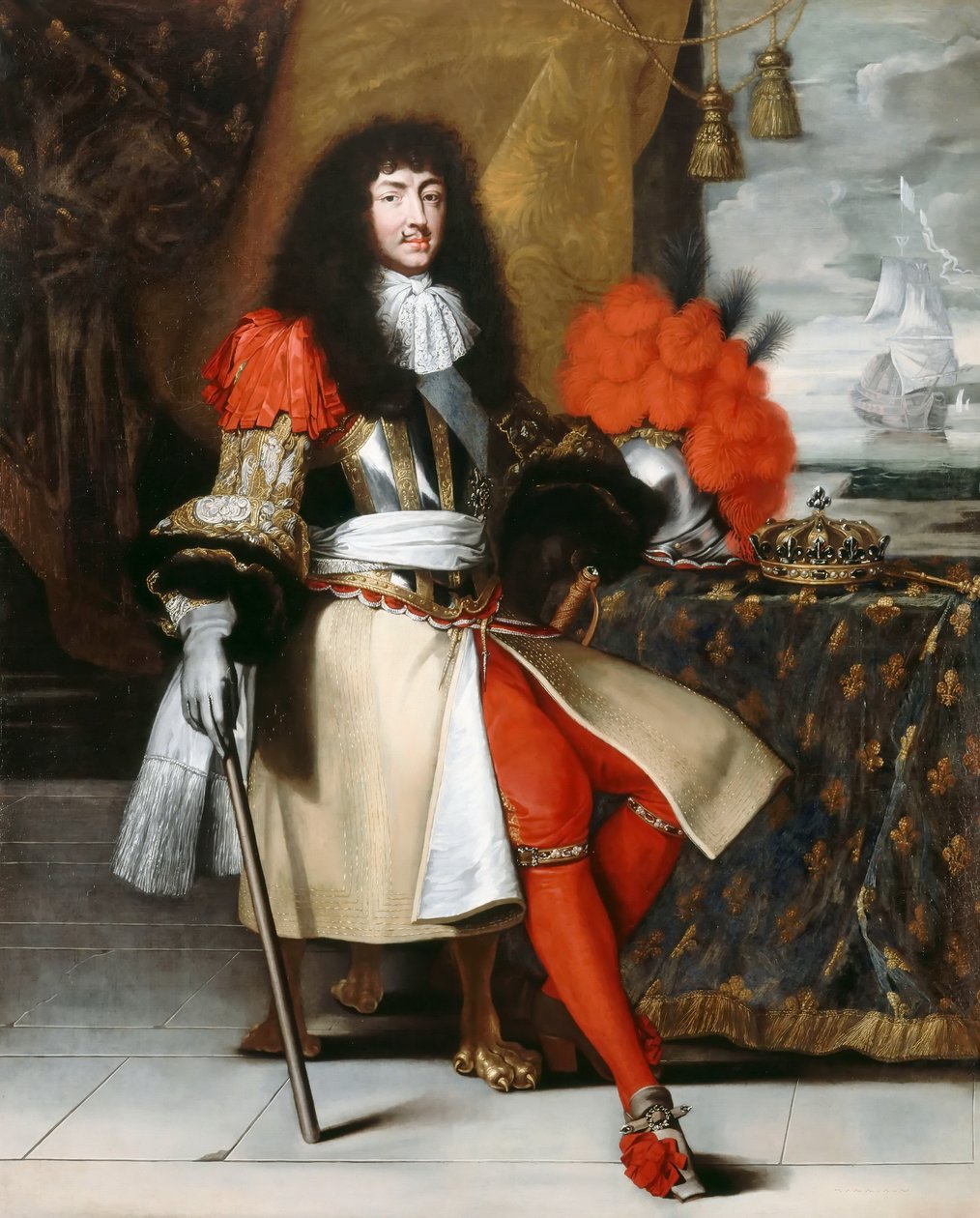 Ludvig XIV, konge av Frankrike 1638-1715 av Claude Lefebvre