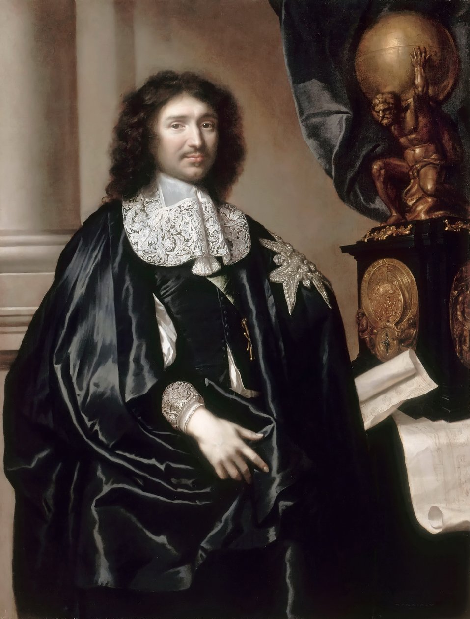Portrett av Jean-Baptiste Colbert 1619-1683 av Claude Lefebvre