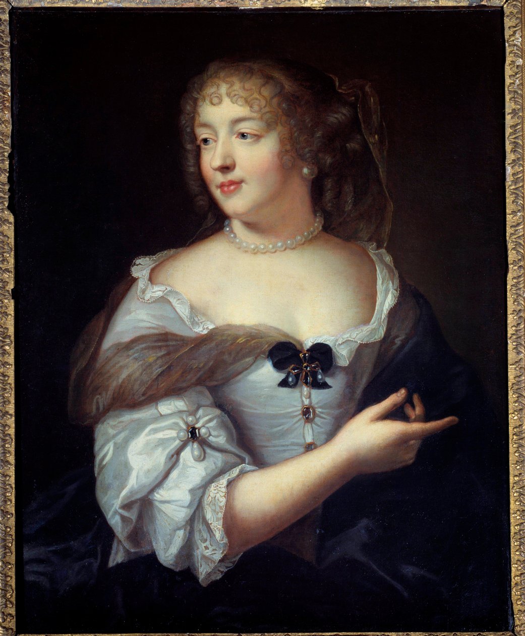 Portrett av kvinnen med bokstaver Marie de Rabutin Chantal (Rabutin-Chantal), Marquise de Sevigne (1626-1696) Maleri av Claude Lefebvre (1632-1675) Paris fra 1600-tallet, Musee Carnavalet av Claude Lefebvre