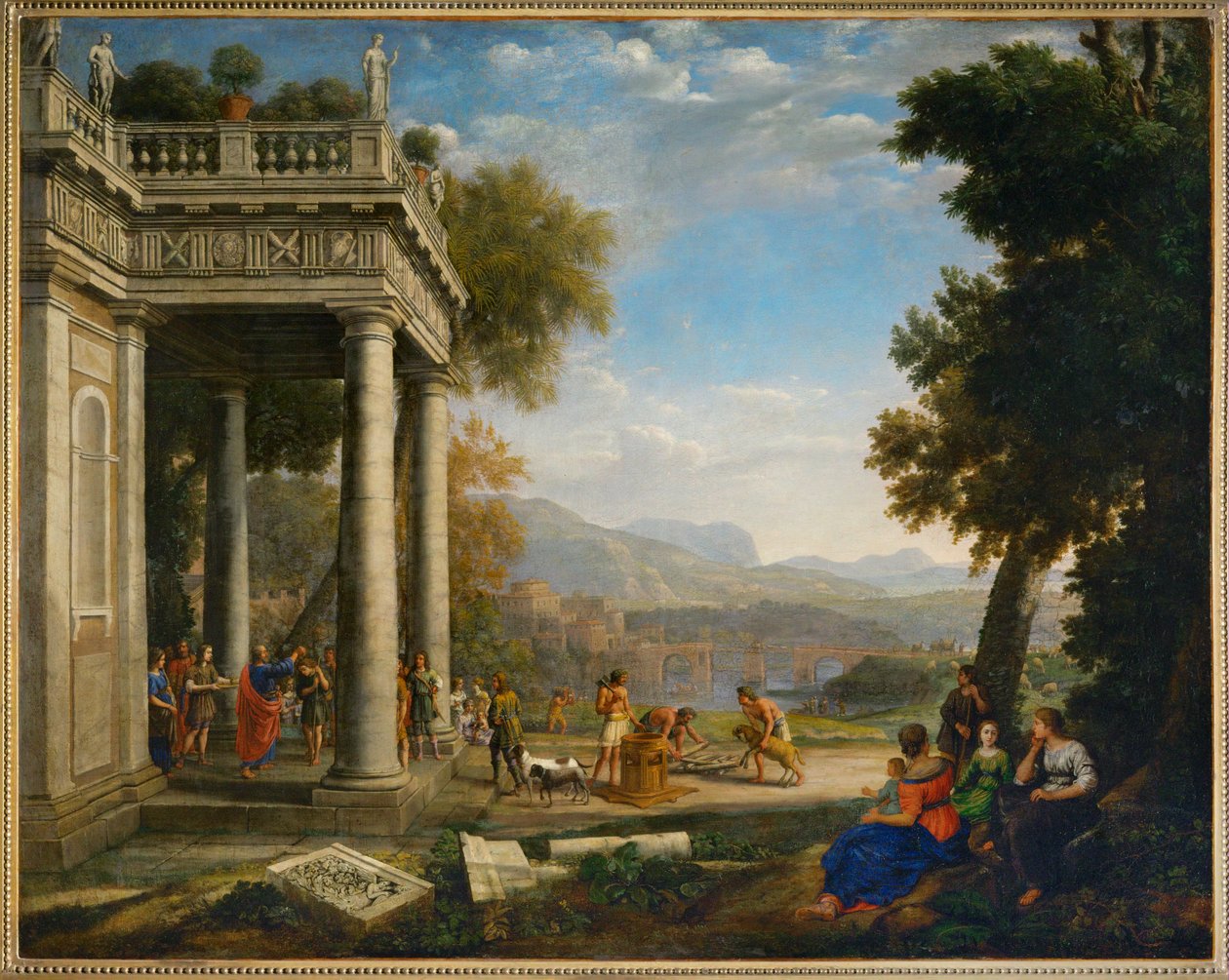 David sacre roj par Samuel - David kronet av Samuel … av Claude Lorrain (1600-82)