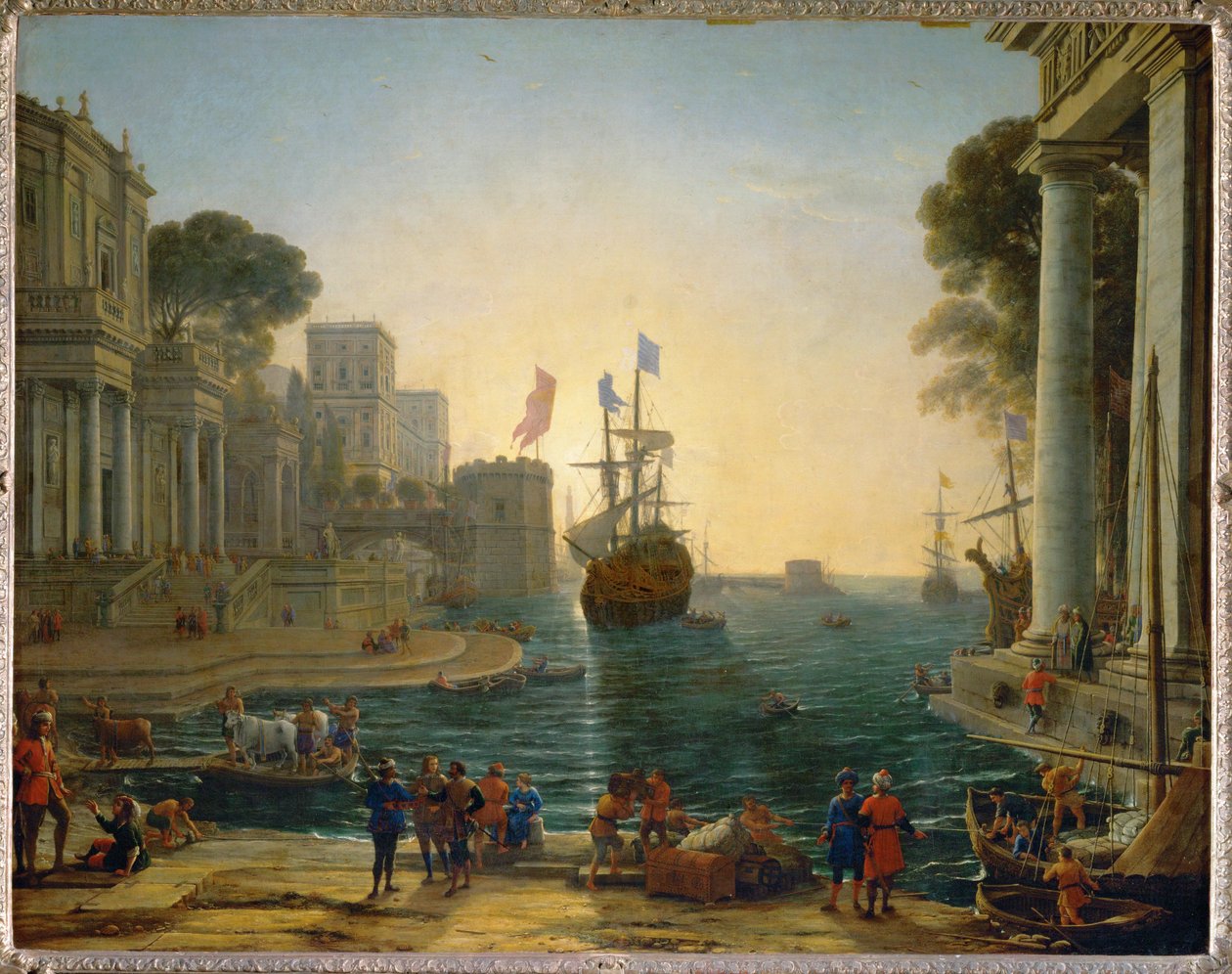 Ulysses overleverer Chriseis til faren sin ... av Claude Lorrain (1600-82)