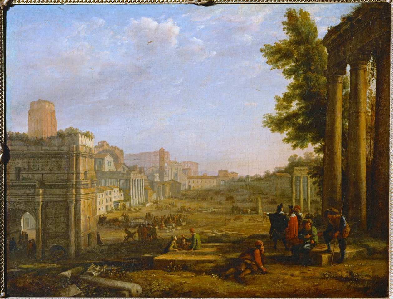 Utsikt over Campo Vacino, Roma 1636 … av Claude Lorrain (1600-82)
