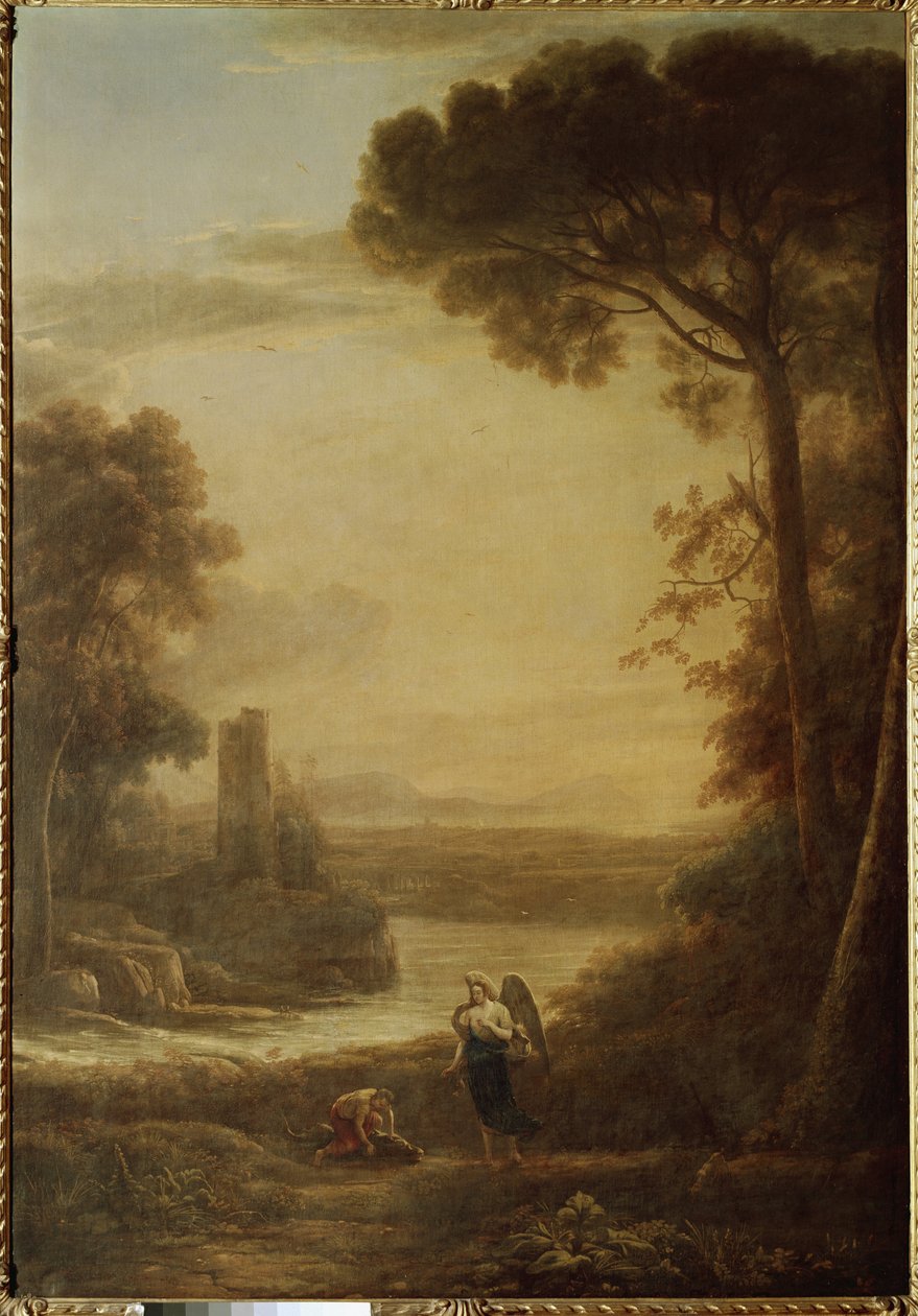Landskap med Tobie (Tobit) og erkeengel Raphael (1639, olje på lerret) av Claude Lorrain