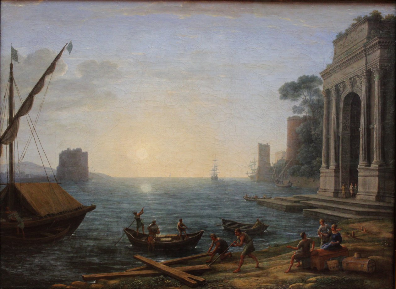 En havn ved soloppgang av Claude Lorrain