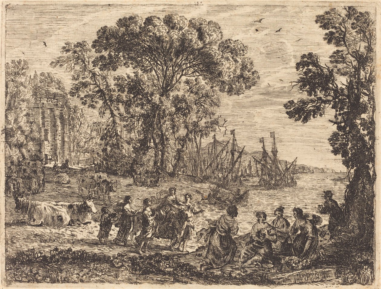 Europa og oksen av Claude Lorrain