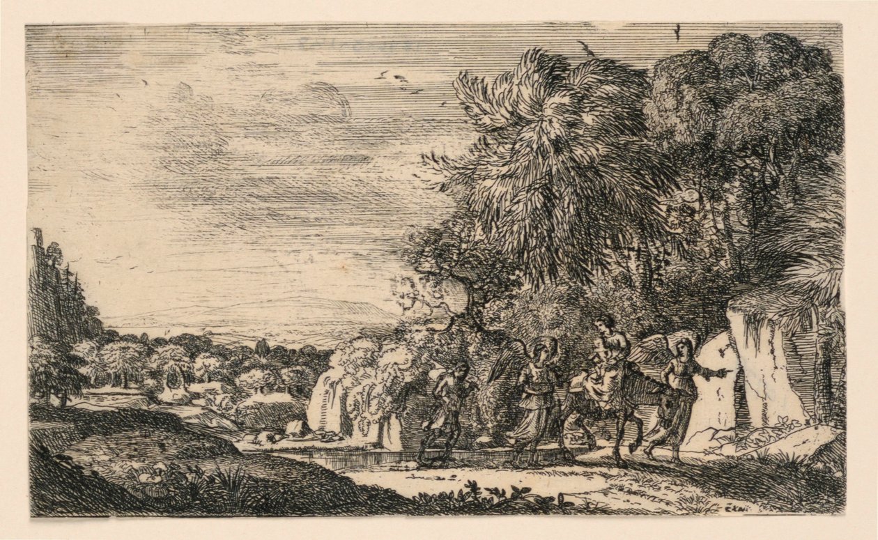 Fly til Egypt av Claude Lorrain