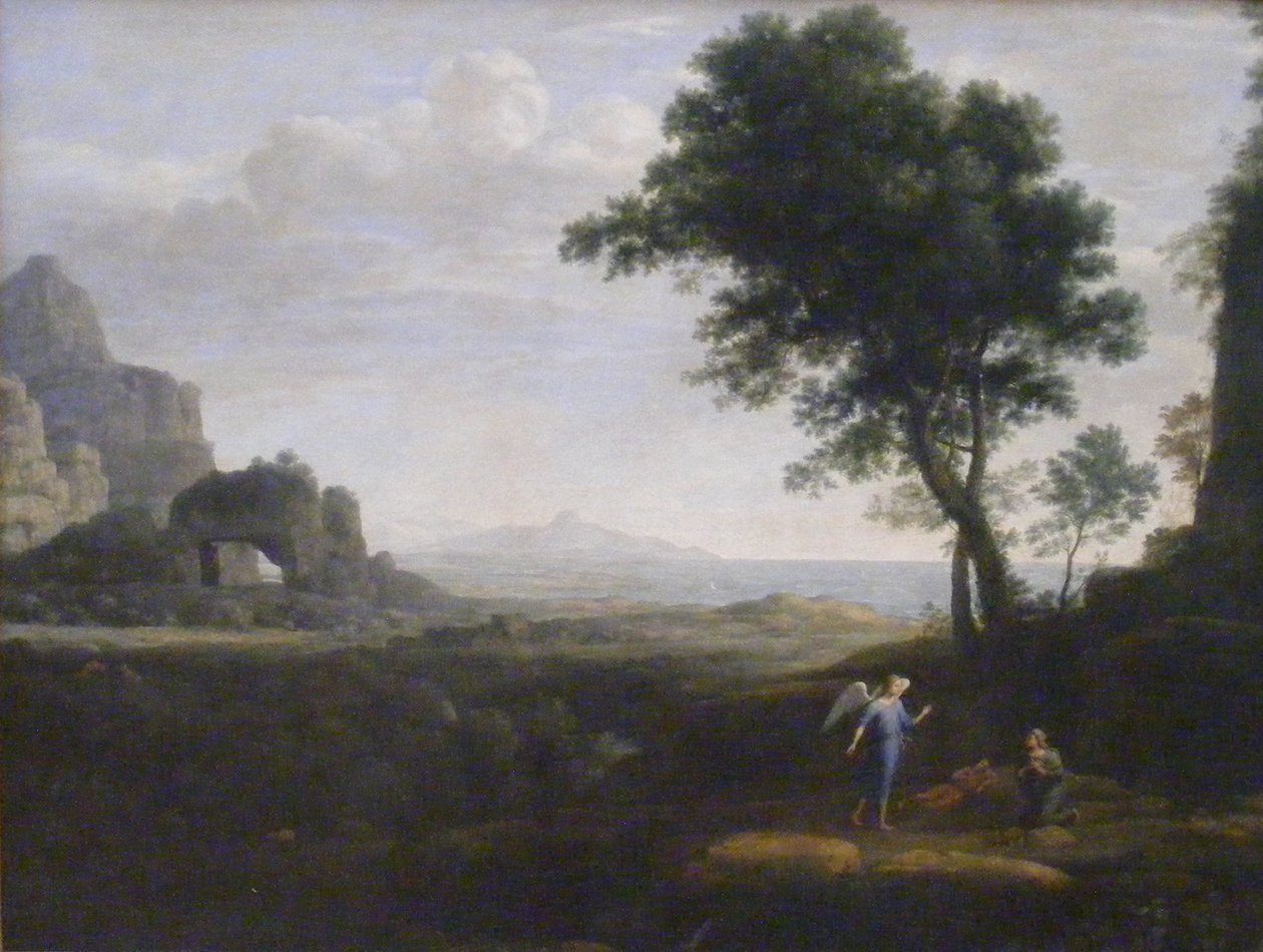 Hagar og Ismael i ørkenen av Claude Lorrain