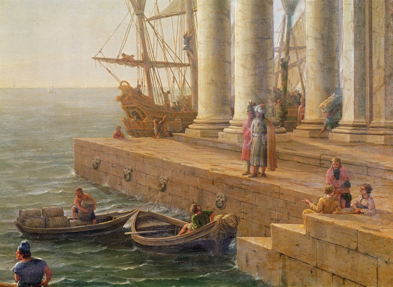 Havnescene, detalj fra 