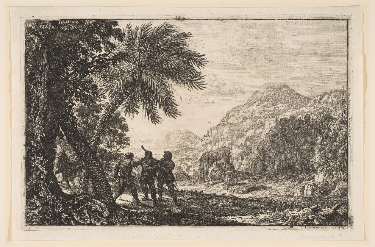Landskap med soldater, 1633. av Claude Lorrain