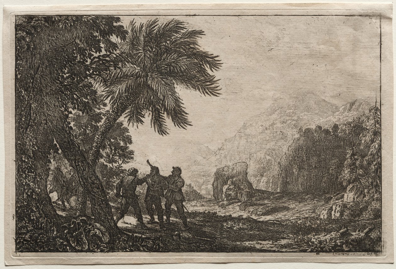 Landskap med soldater, 1633. av Claude Lorrain