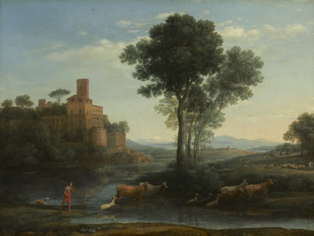 Landskap med Jakobs reise, 1677 av Claude Lorrain