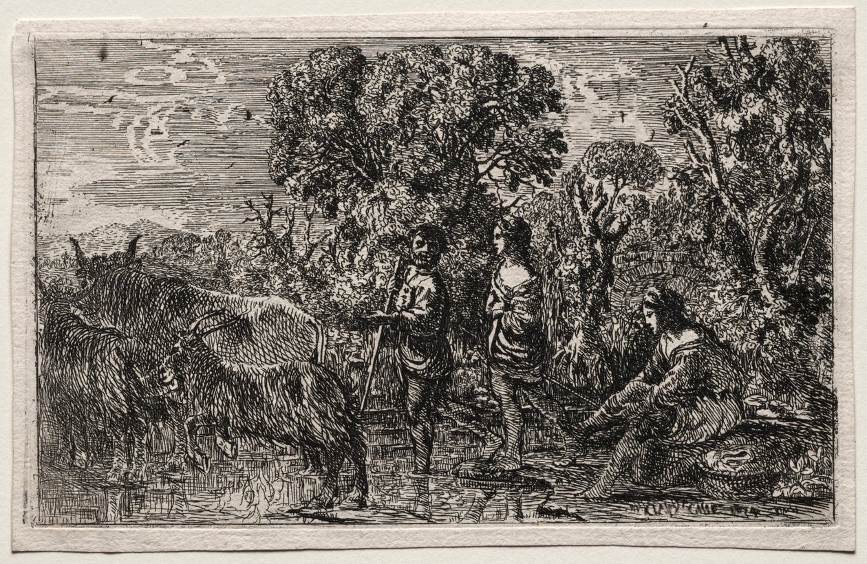 Krysset av vadet av Claude Lorrain