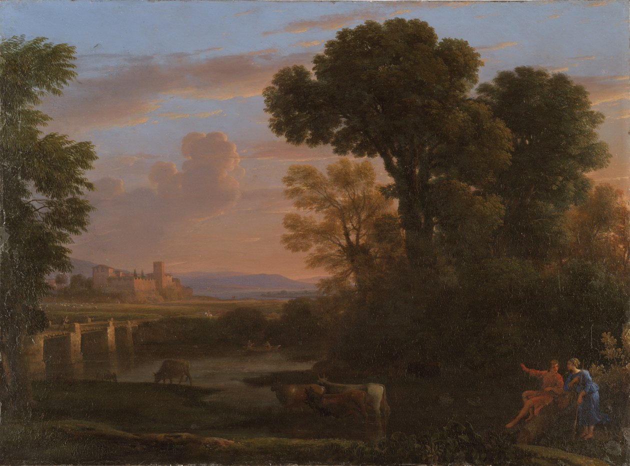 Pastoralt landskap, 1648 av Claude Lorrain