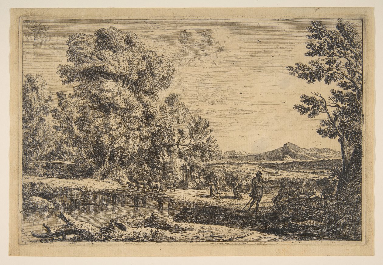 Rebecca og Eliezer, ca. 1638-41. av Claude Lorrain