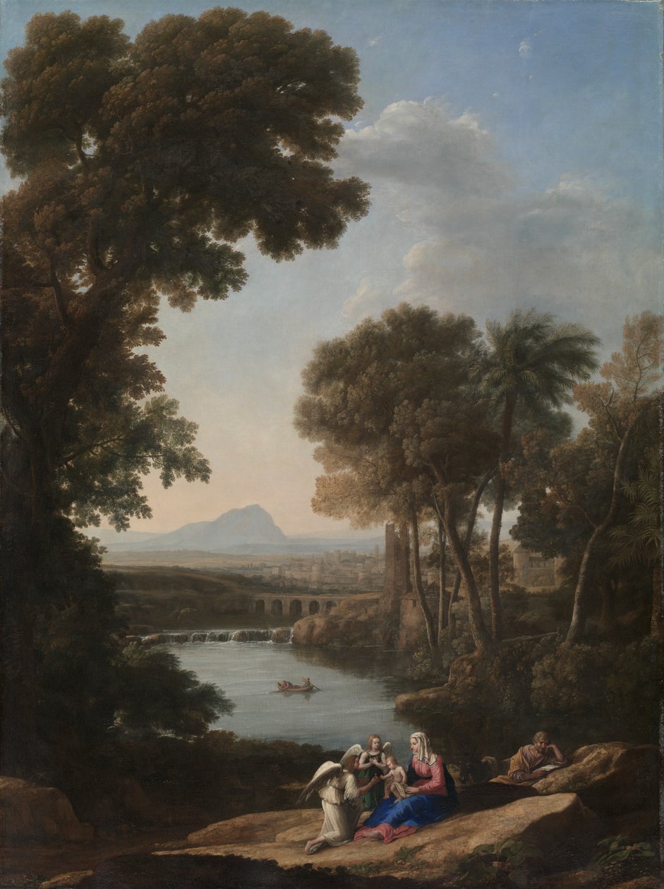 Hvil på flyturen til Egypt av Claude Lorrain