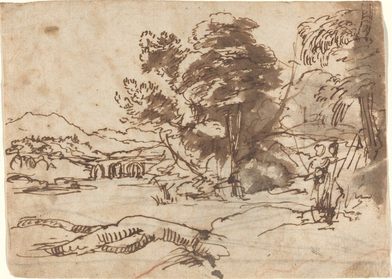 Elvelandskap av Claude Lorrain