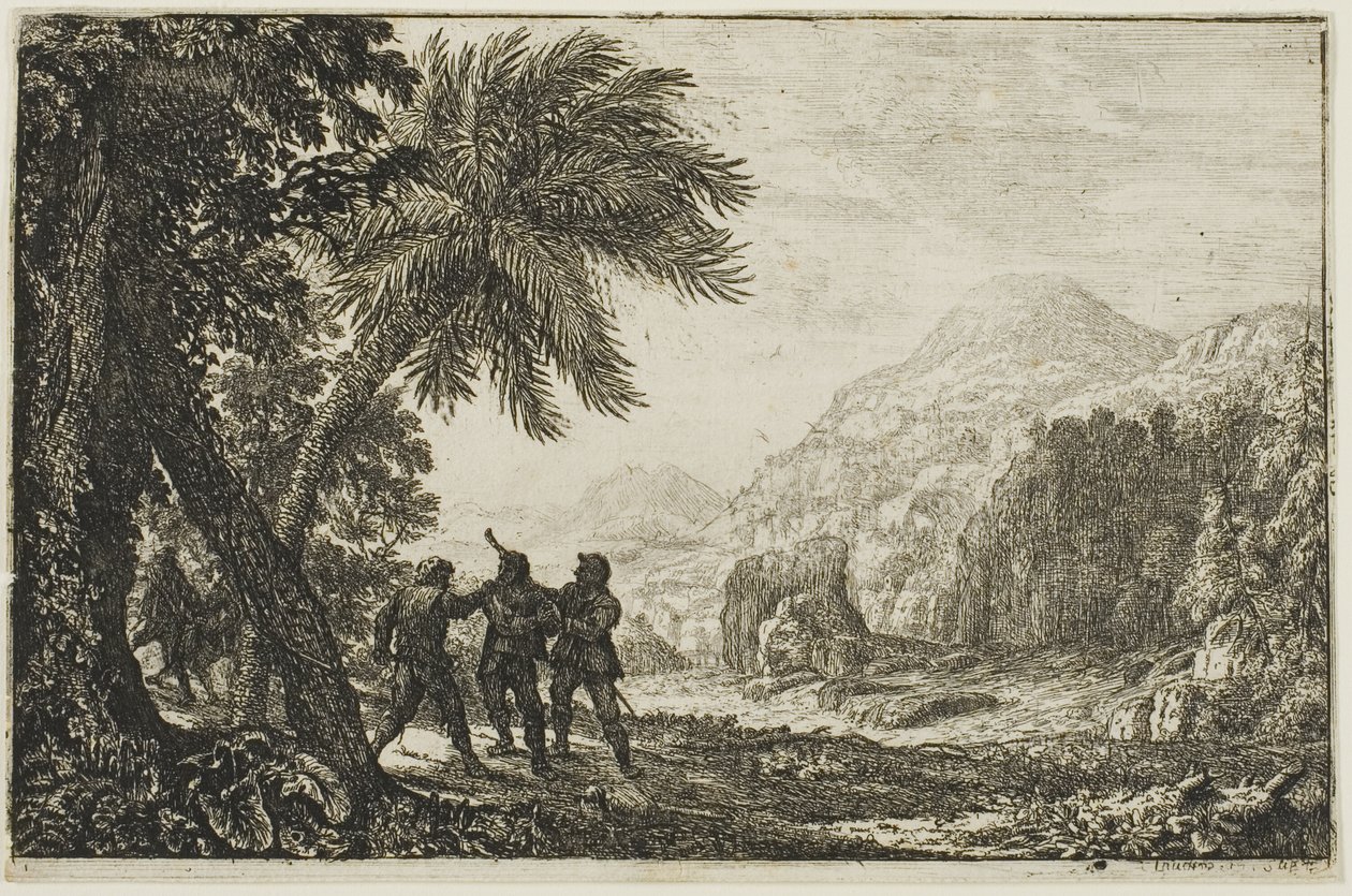 Scene av Brigands av Claude Lorrain